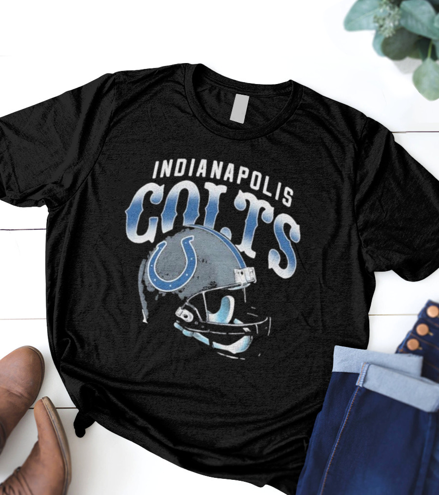 Indianapolis Colts Gradient Helmet NFL T-Shirt