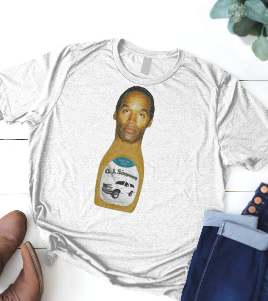 O.J. Simpson Rest In Pulp Illegal Car Chase Bottle T-Shirt