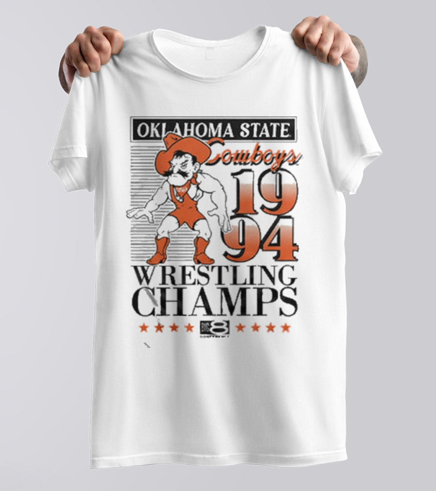 Oklahoma State Cowboys 1994 Wrestling Champs T-Shirt