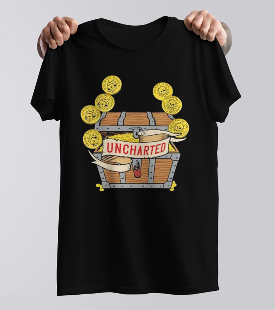 Less Than Jake Uncharted Treasure Chest And Coins T-Shirt