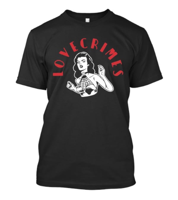 Lovecrimes Retro Comic Style Bold Web Girl T-Shirt
