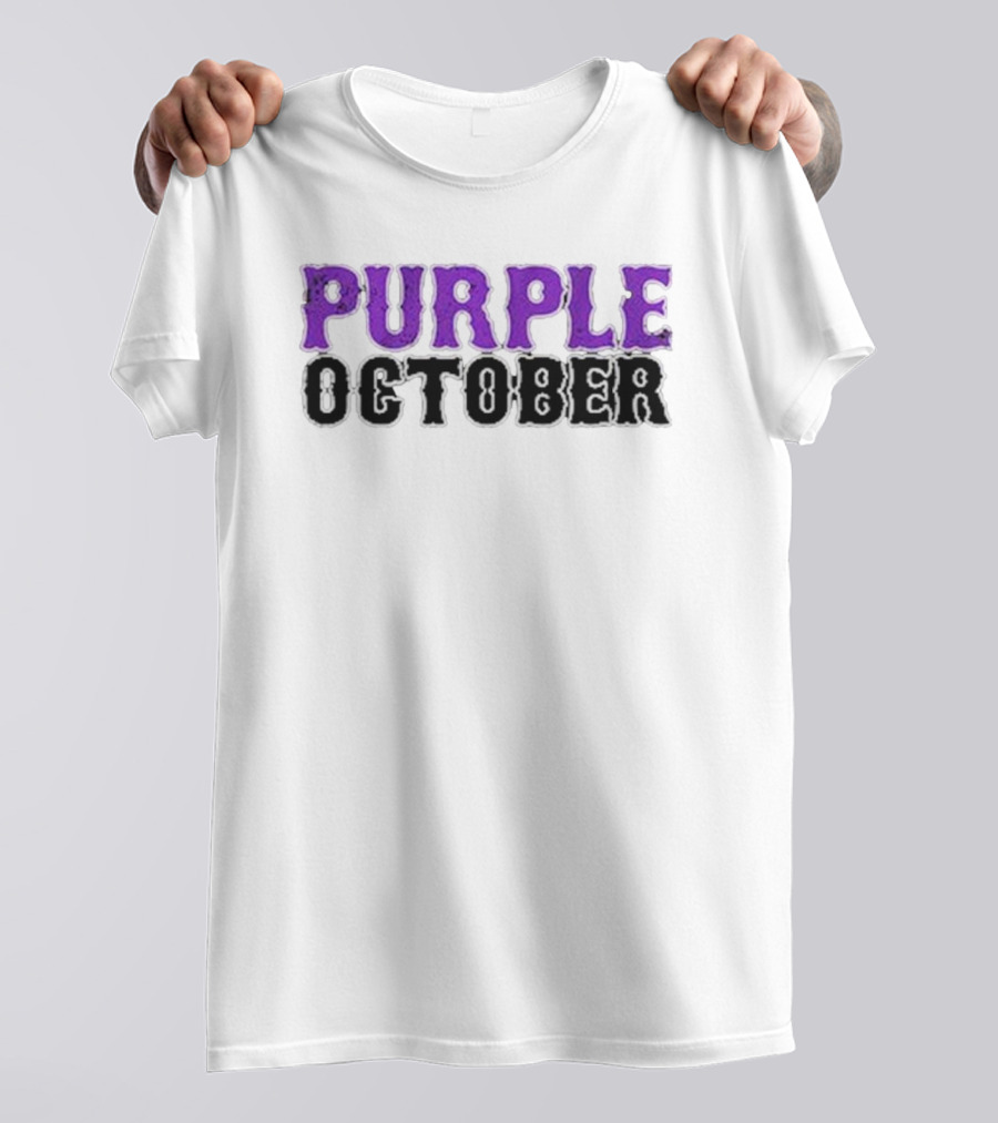 New York Baseball Purple October T-Shirt