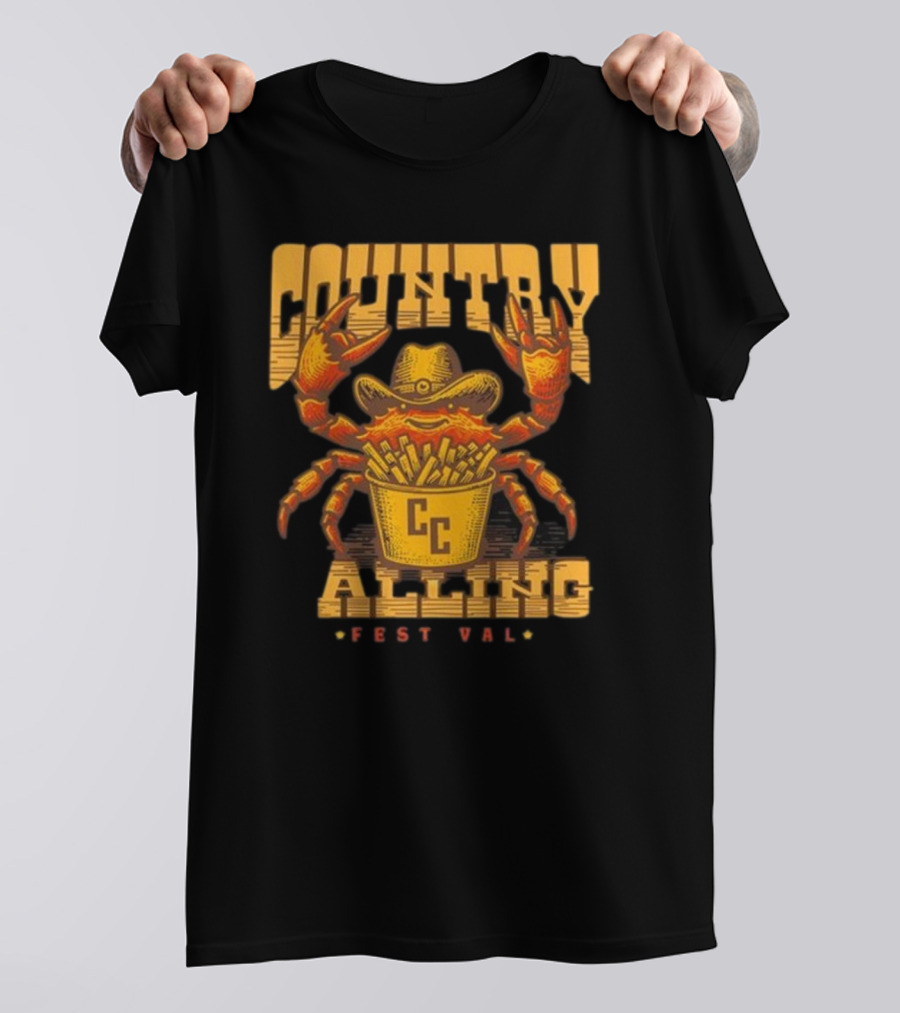 Country Calling Fest Val Crab Hat CC T-Shirt
