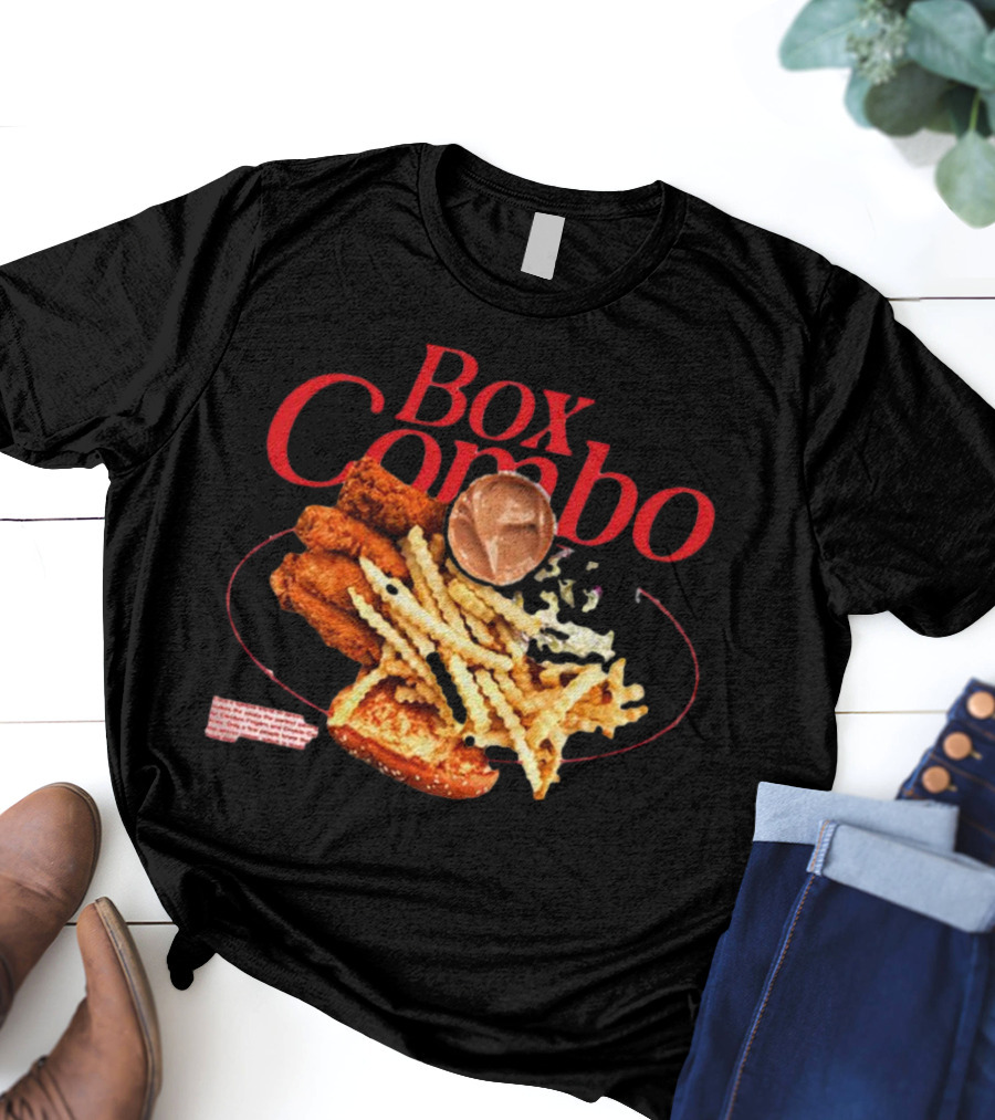 Box Combo Raising Cane's Chicken Fingers Crinkle-Cut Fries Texas Toast T-Shirt