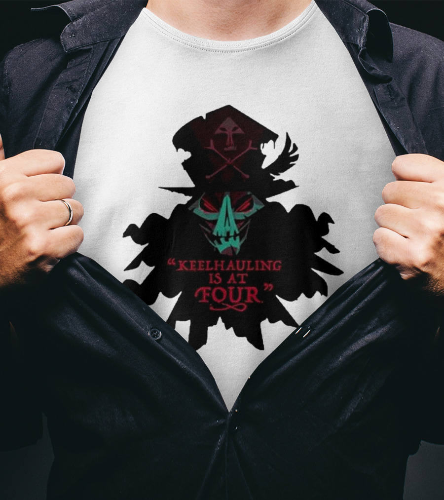 Devolver Digital Lechuck Keelhauling Is At Four Skulled Figure T-Shirt