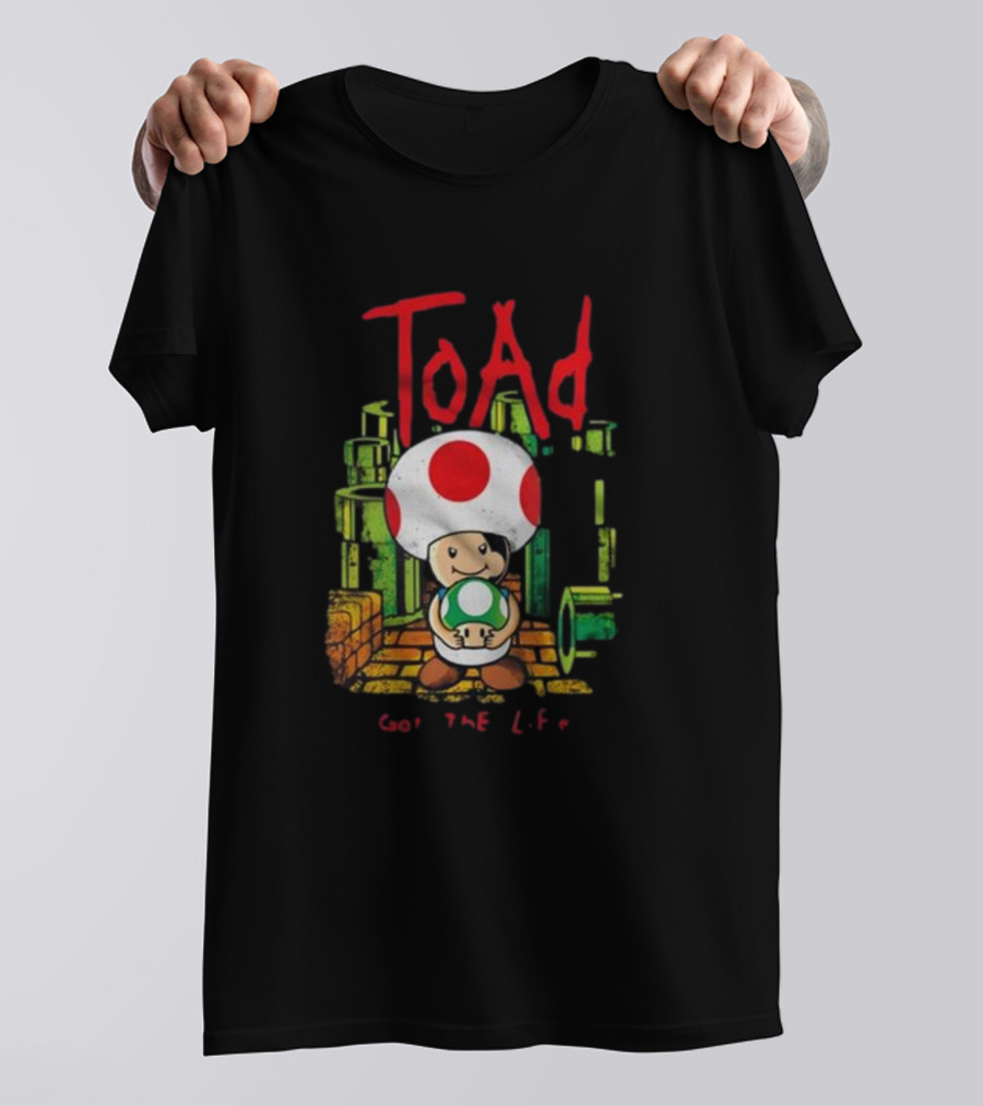 Toda Got The Life Toad New Arrival Dracula Byte T-Shirt
