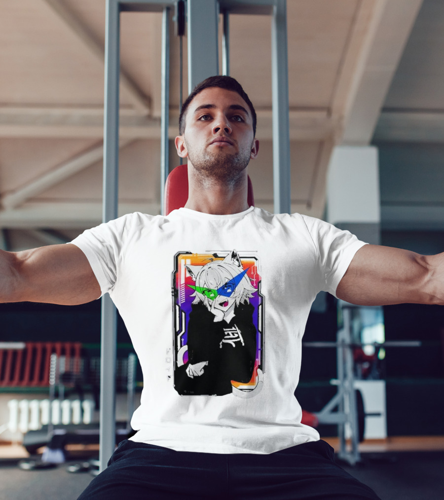 Elasticdroid Gamersupps Anime Cat Ears Cyberpunk T-Shirt