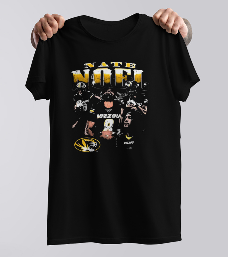 Nate Noel Mizzou Missouri Tigers Football 90s T-Shirt