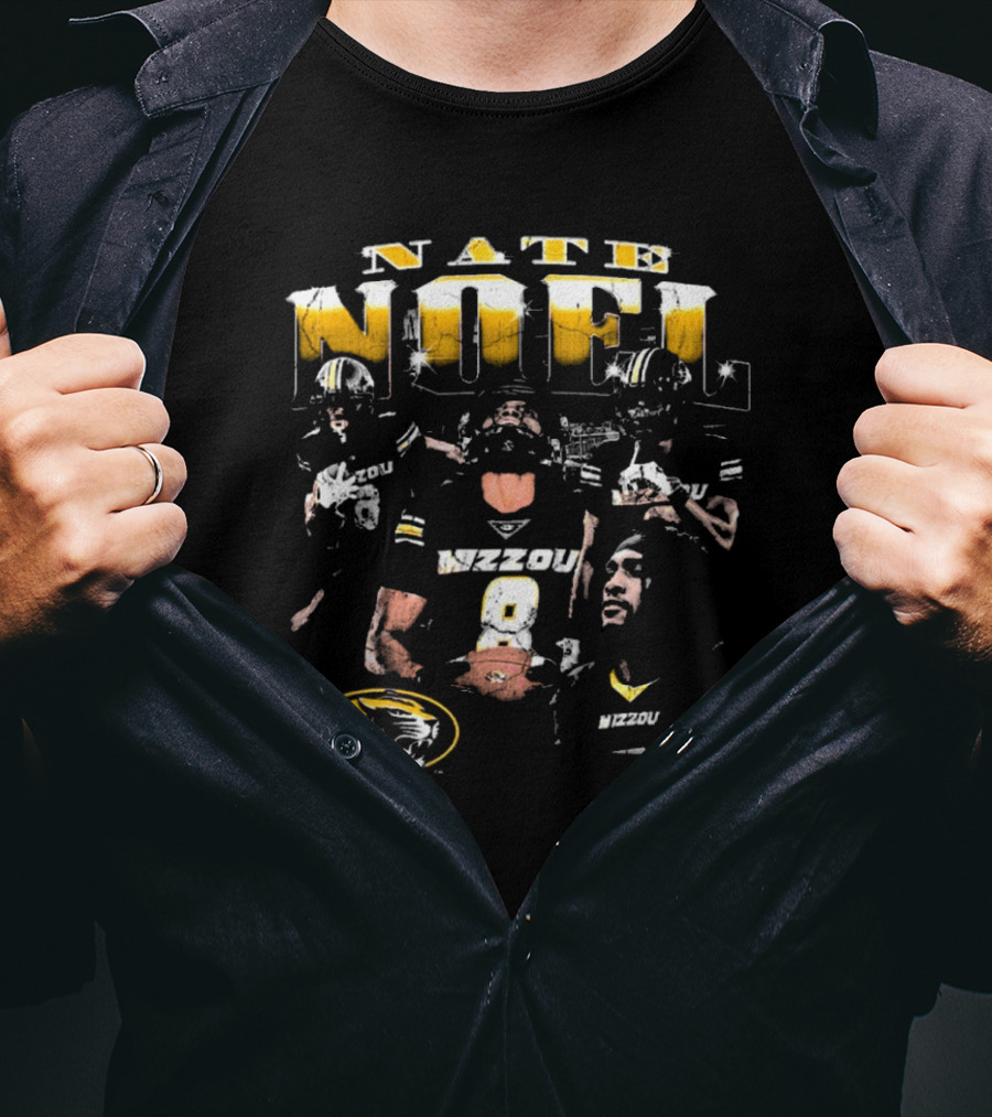 Nate Noel Mizzou Missouri Tigers Football 90s T-Shirt