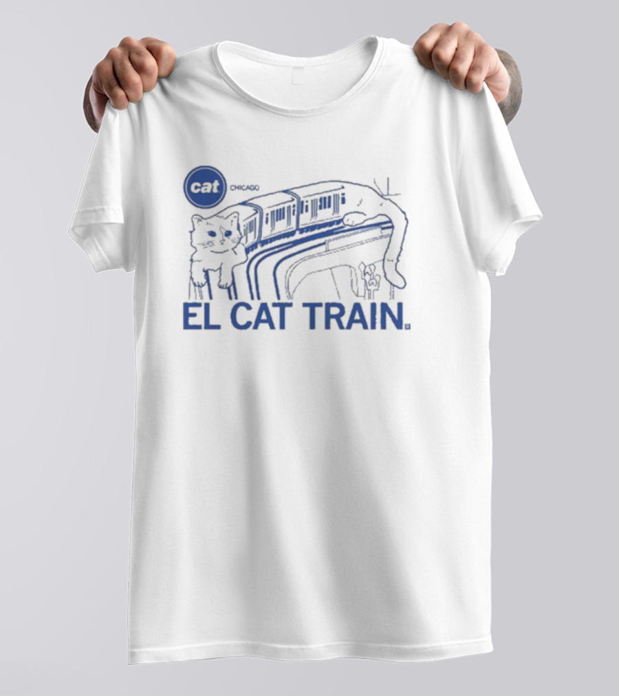 CHICAGO CAT EL CAT TRAIN RAYGUN T-Shirt