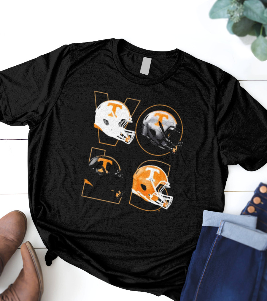 Tennessee Vols Multi Helmets NCAA Comfort Colors T-Shirt