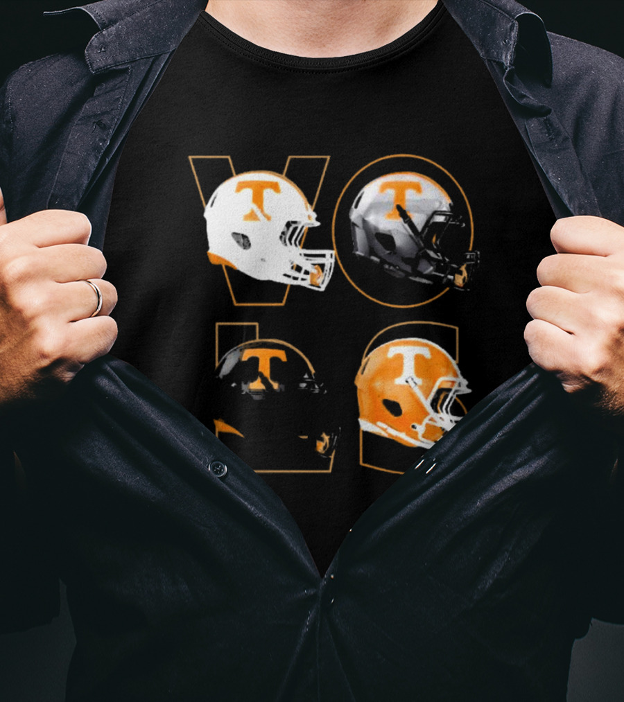 Tennessee Vols Multi Helmets NCAA Comfort Colors T-Shirt