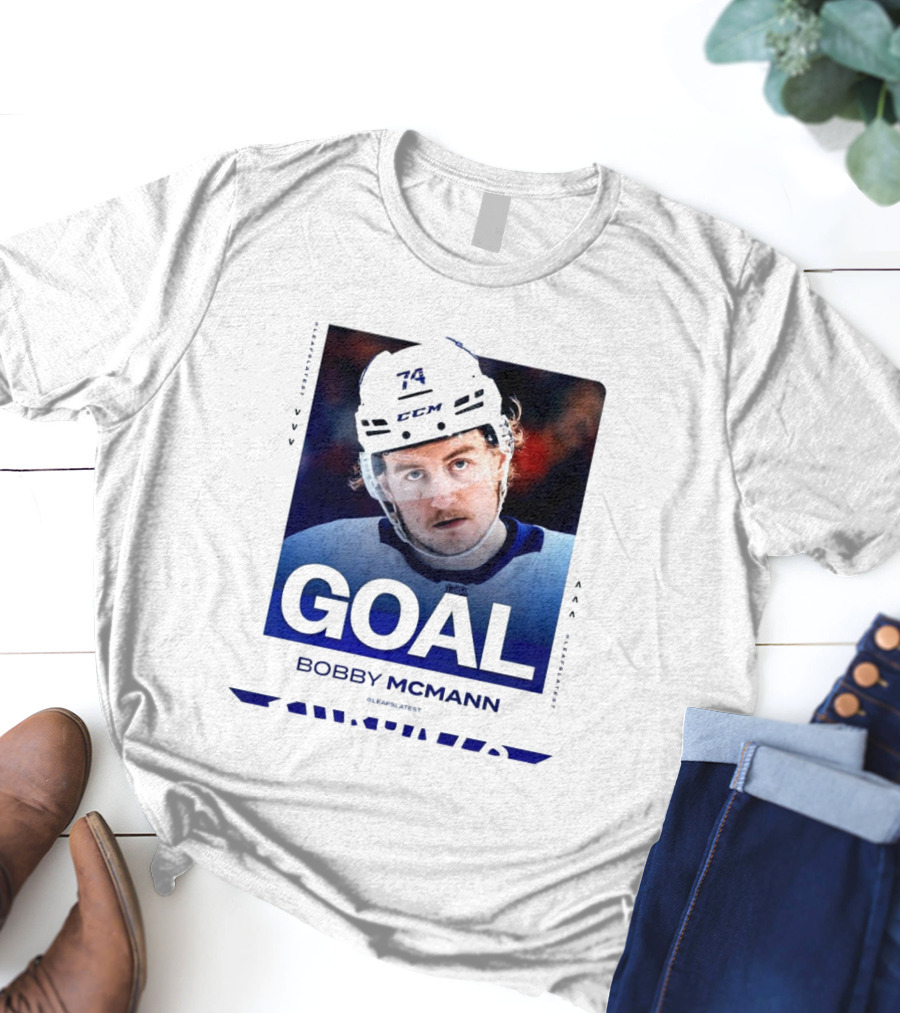 Toronto Maple Leafs NHL Goal Bobby McMann T-Shirt