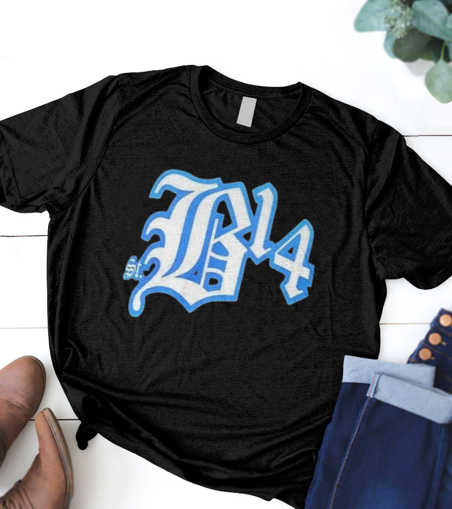Amon-Ra St Brown Detroit B14 St. Iconic Blue Font T-Shirt