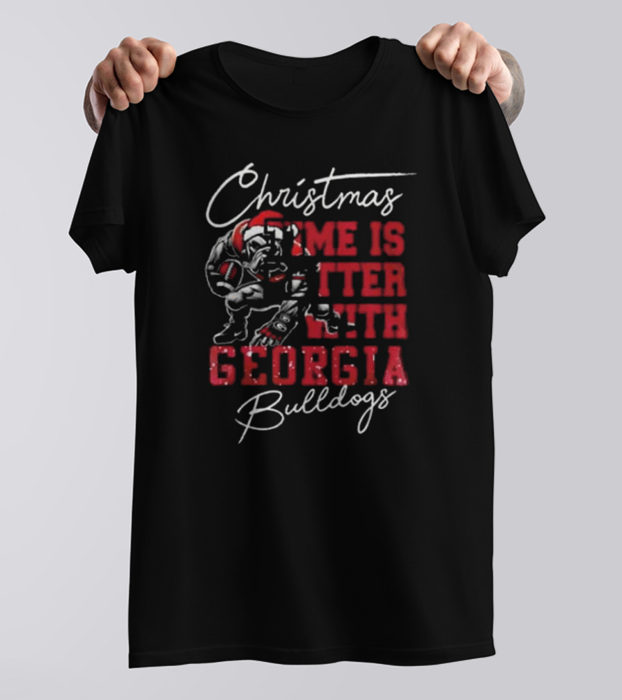 Christmas Joy Enhanced By The Georgia Bulldogs T-Shirt