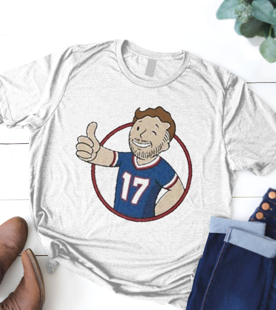 Edition Ball Out Vault Boy Thumbs Up Number 17 Jersey Blue Red T-Shirt