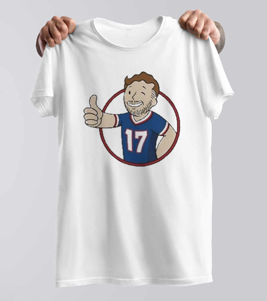 Edition Ball Out Vault Boy Thumbs Up Number 17 Jersey Blue Red T-Shirt