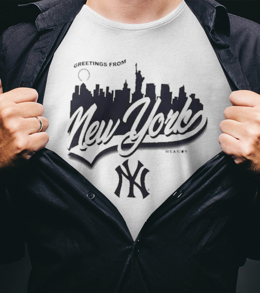 Greetings From New York Skyline Yankees NY T-Shirt