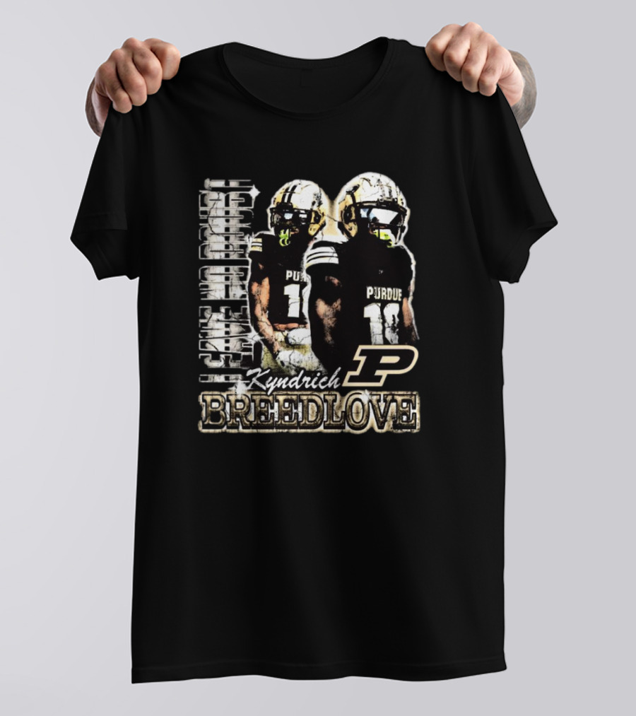 Kyndrich Breedlove Purdue Boilermakers 90s Football T-Shirt