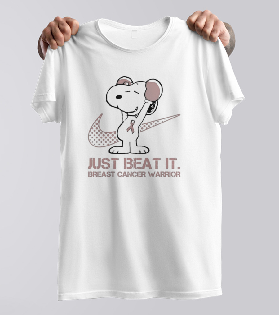 Noopy Breast Cancer Warrior Just Beat It T-Shirt