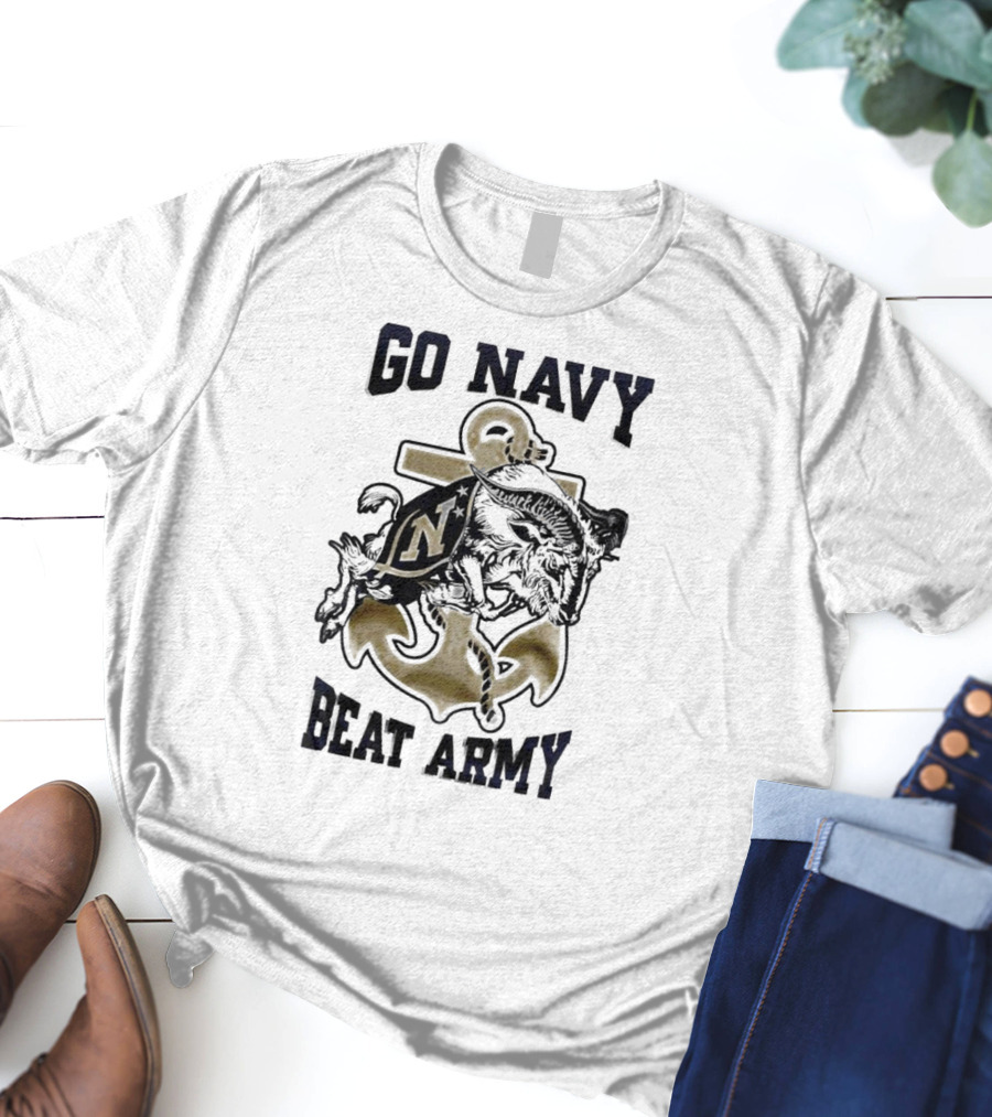 Go Navy Beat Army Midshipmen Football T-Shirt