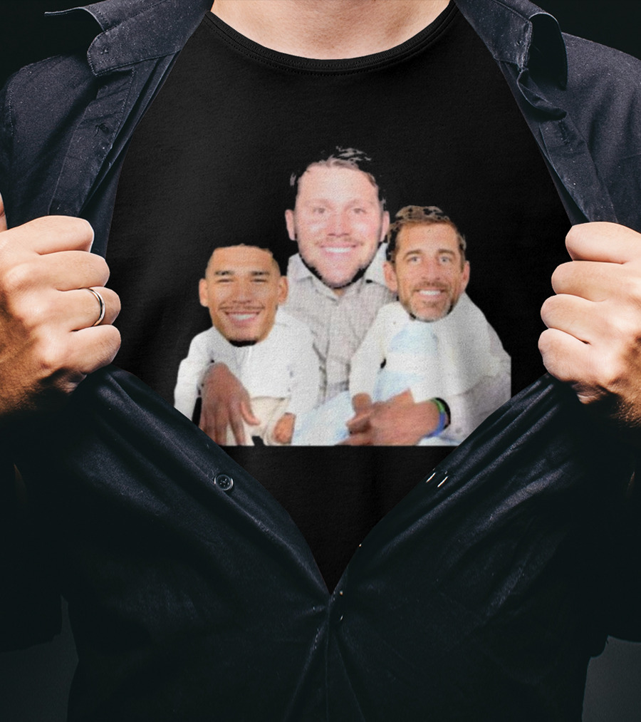 Josh Allen Allen Lazard Holding Son Daughter Aaron Rodgers T-Shirt