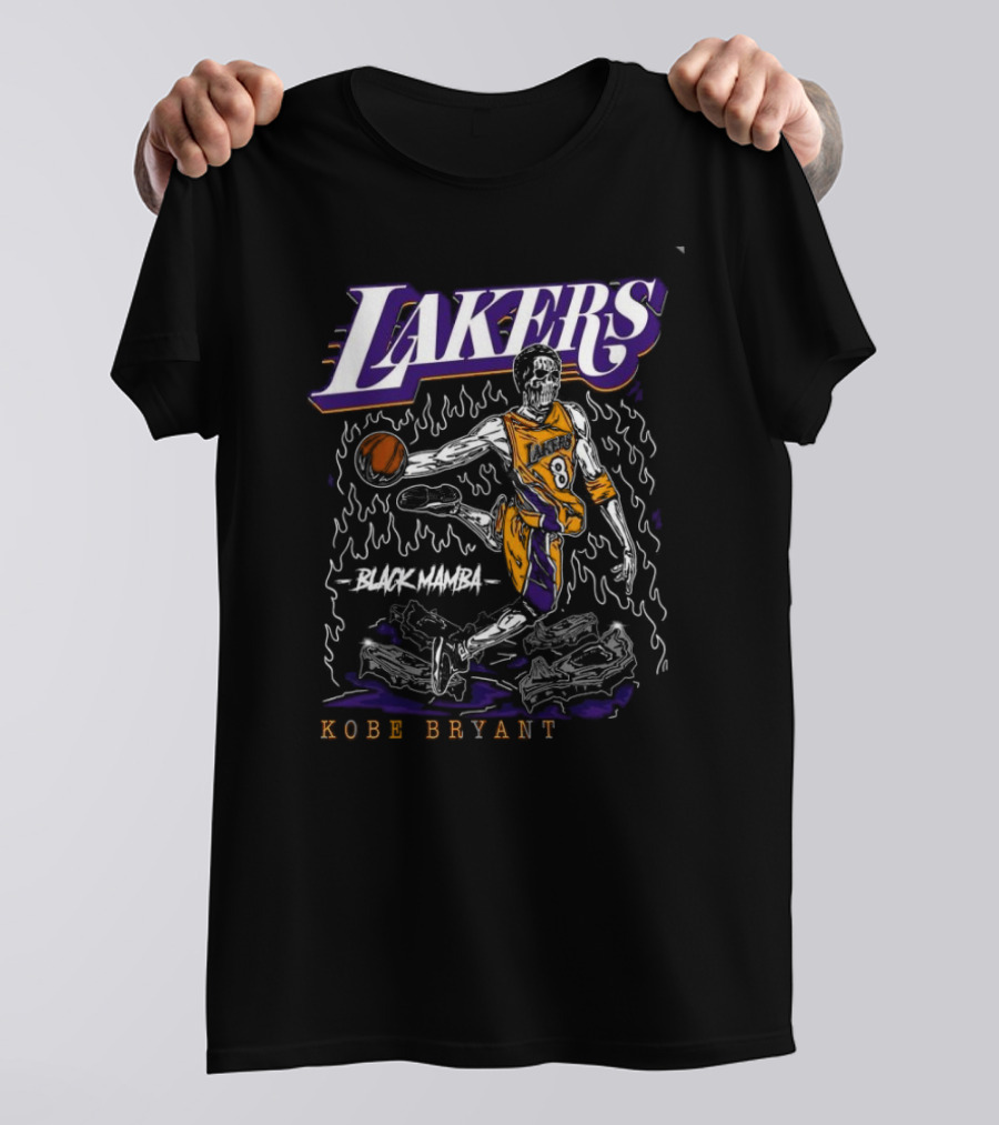 Lakers Black Mamba Kobe Bryant 8 T-Shirt