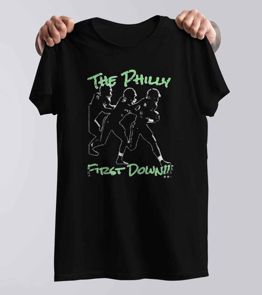 The Philly First Down Brotherly Shove Love Philadelphia Eagles Football T-Shirt