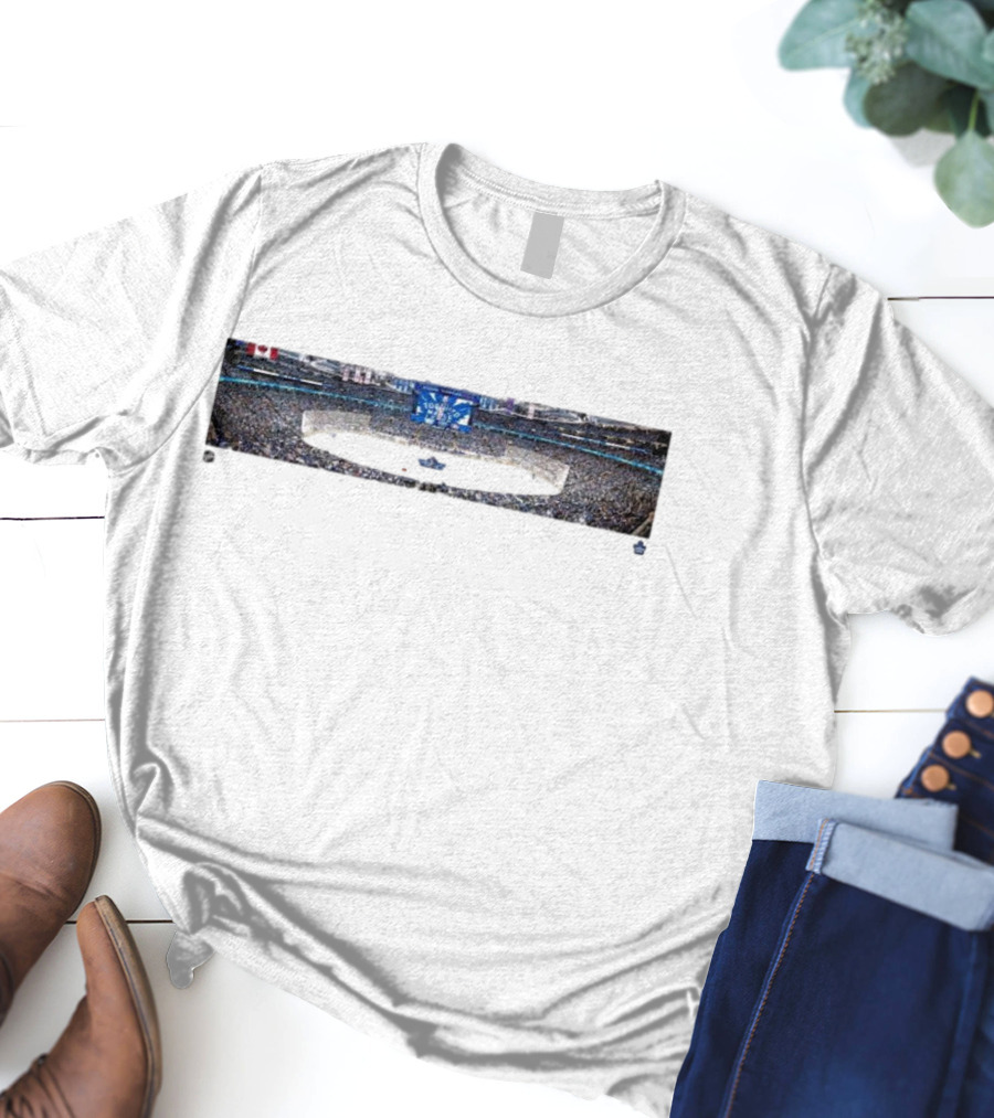 Toronto Maple Leafs Scotiabank Arena Game Night Panorama T-Shirt