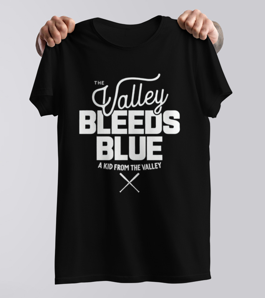 The Valley Bleeds Blue A Kid From The Valley Dodgers T-Shirt