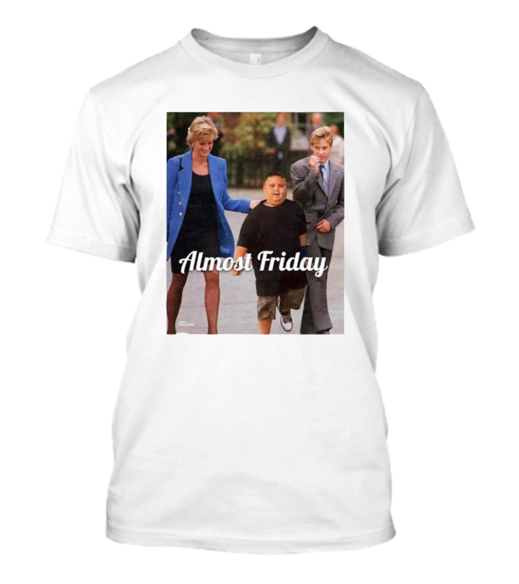 Almost Friday Rizzler Royalty Humorous Princess Iconic Moments T-Shirt