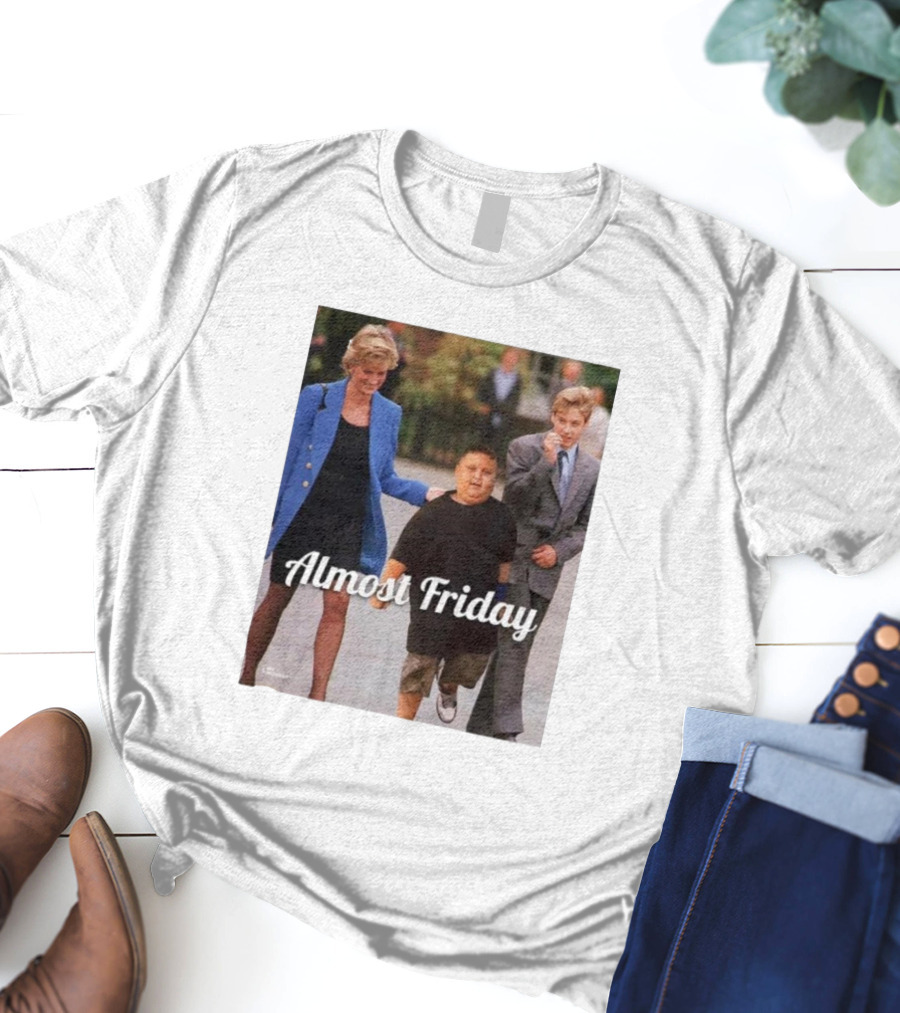 Almost Friday Rizzler Royalty Humorous Princess Iconic Moments T-Shirt