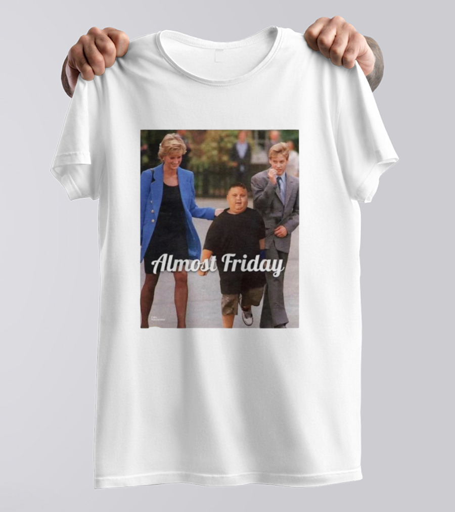 Almost Friday Rizzler Royalty Humorous Princess Iconic Moments T-Shirt