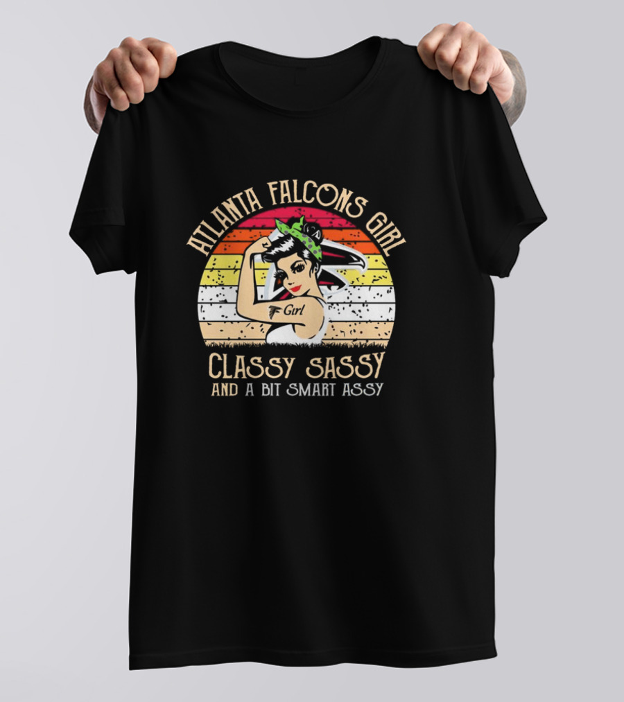 Atlanta Falcons Girl Classy Sassy And A Bit Smart Assy T-Shirt