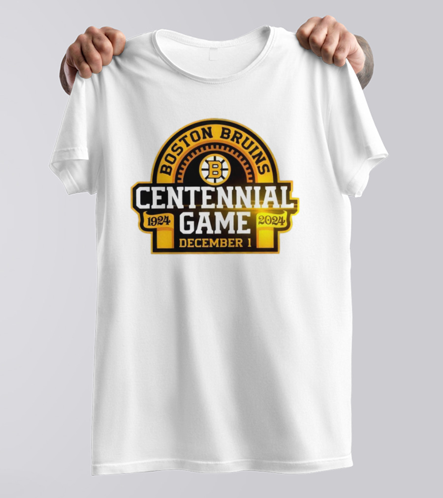 Boston Bruins 1924 Centennial Game December 1 T-Shirt