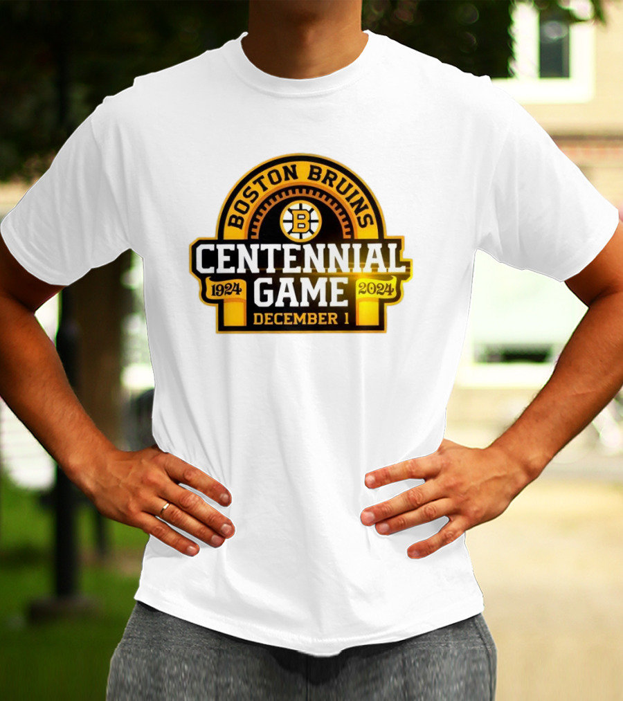 Boston Bruins 1924 Centennial Game December 1 T-Shirt