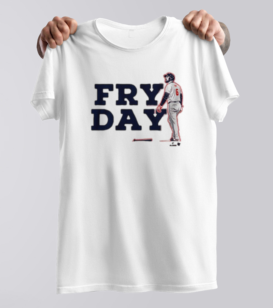 Fry Day Cleveland Guardians Number 6 Baseball Player T-Shirt
