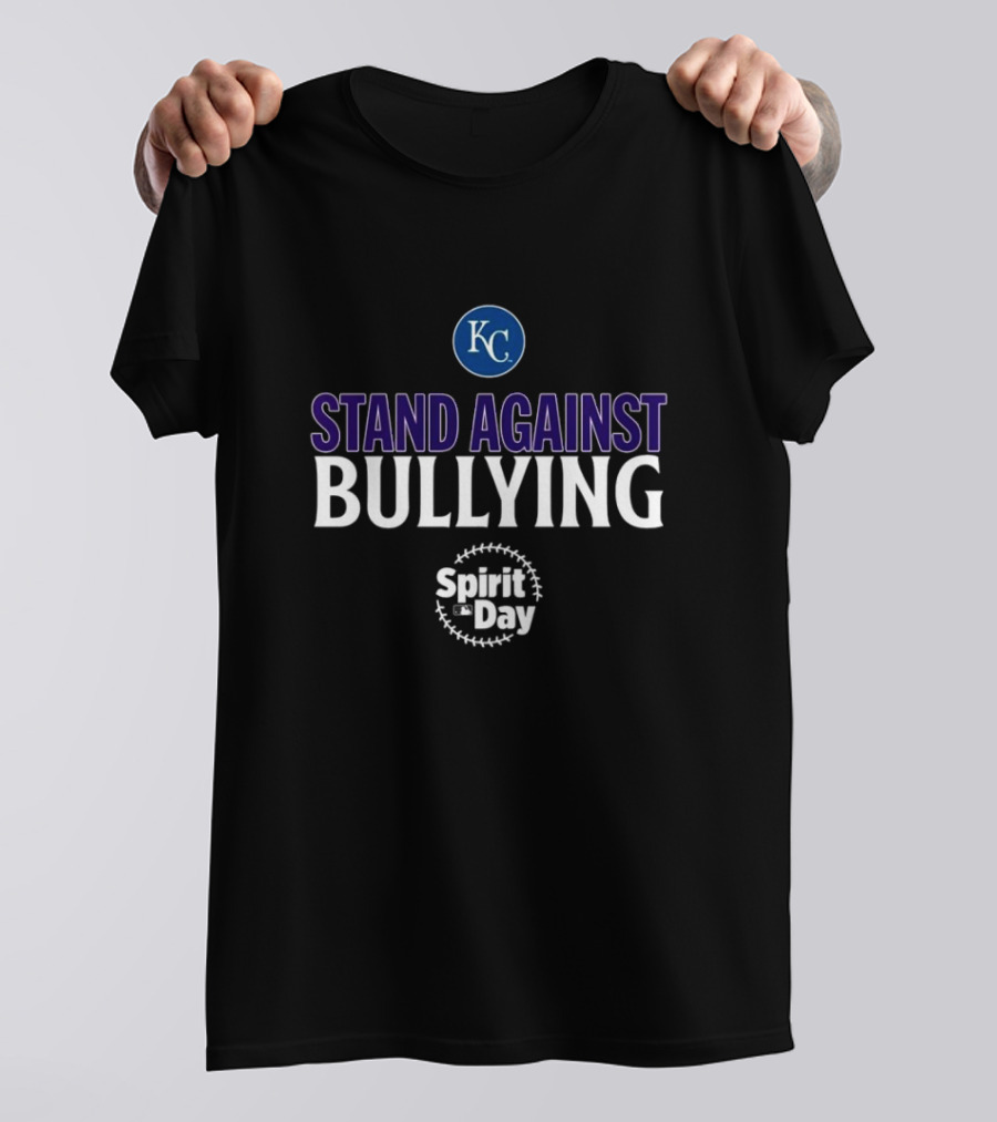 Stand Against Bullying Spirit Day KC Royals T-Shirt
