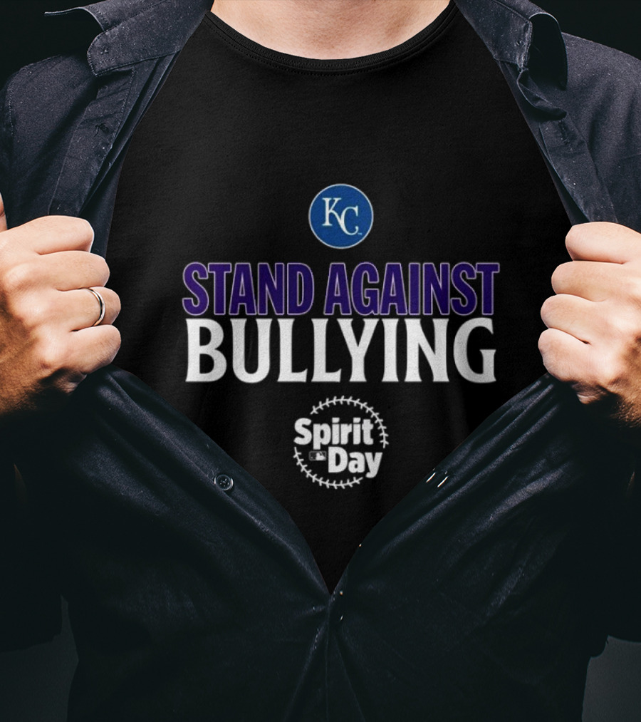 Stand Against Bullying Spirit Day KC Royals T-Shirt