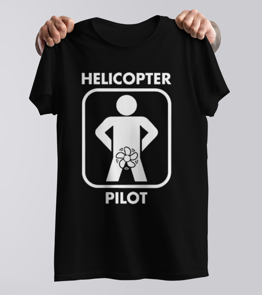 HELICOPTER PILOT FIGURE WITH PROP T-Shirt