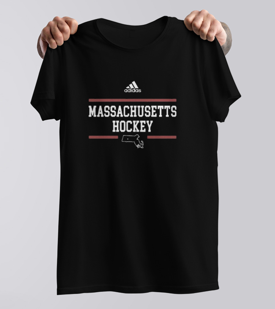 Massachusetts Hockey Map Francesco Dell’Elce T-Shirt