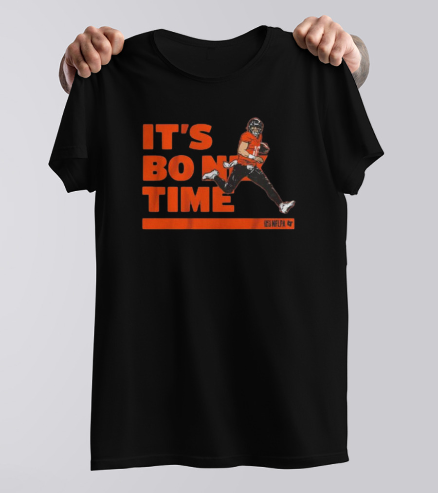 It's Bo Nix Time NFLPA Football Action T-Shirt