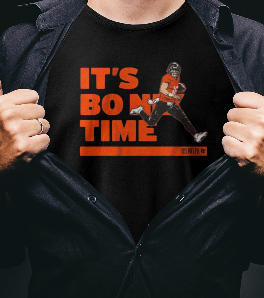 It's Bo Nix Time NFLPA Football Action T-Shirt