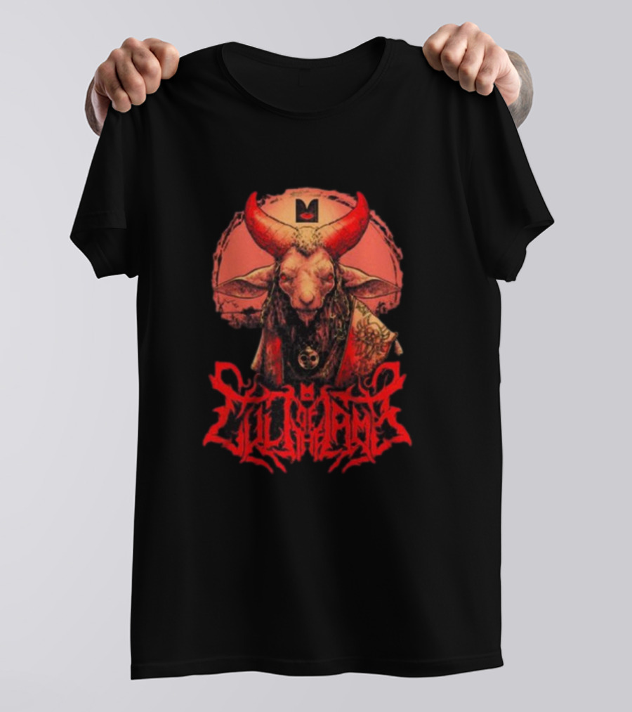 Cult Lamb Unholy Lamb Red Horned Figure T-Shirt