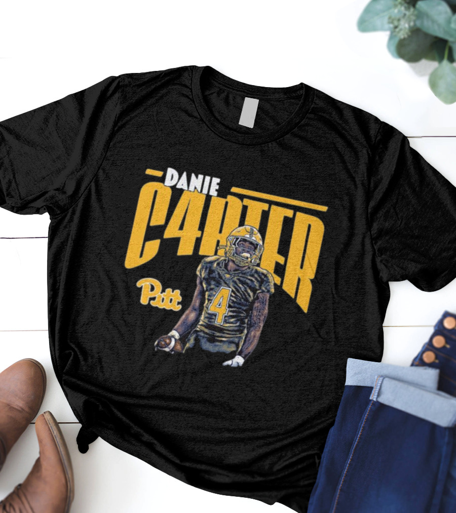 Daniel Carter C4RTER Pitt Panthers Football Player Sports T-Shirt
