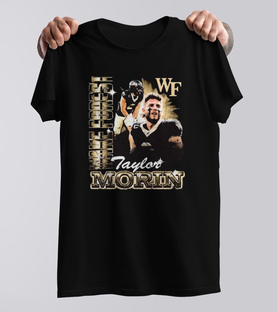 Taylor Morin Wake Forest WF 90s Retro Football Champion T-Shirt
