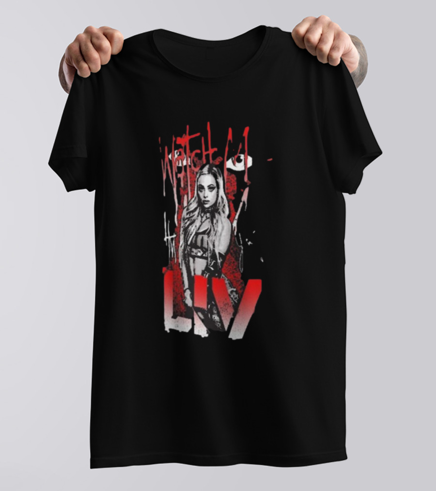 Watch Me Liv Red Spray WWE Ripple Junction Liv Morgan T-Shirt