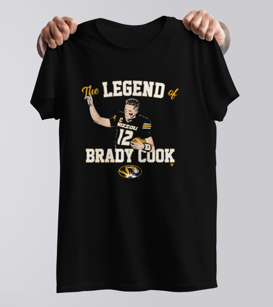 The Legend Of Brady Cook Mizzou Tigers Football NCAA T-Shirt