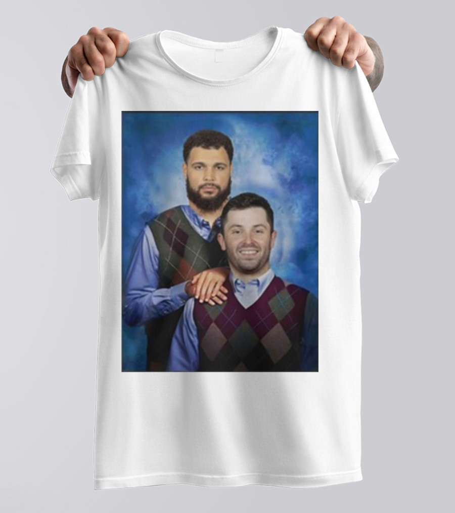 Chase Mclaughlin Wearing Baker Mayfield Mike Evans Step Brothers T-Shirt
