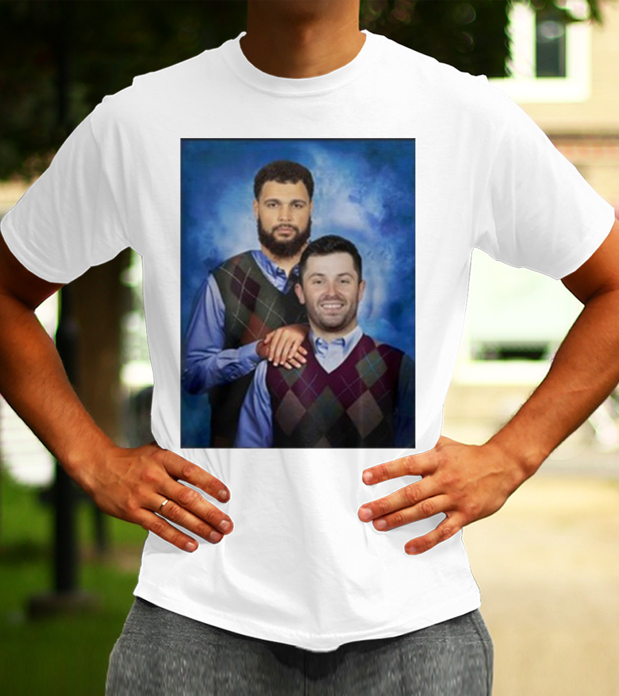 Chase Mclaughlin Wearing Baker Mayfield Mike Evans Step Brothers T-Shirt